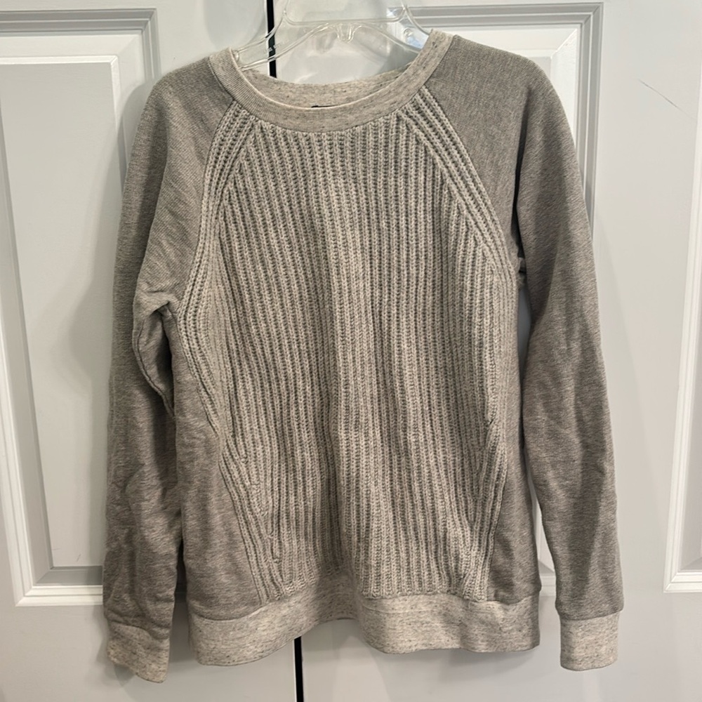 J. Crew Mixed Media Knit Sweater